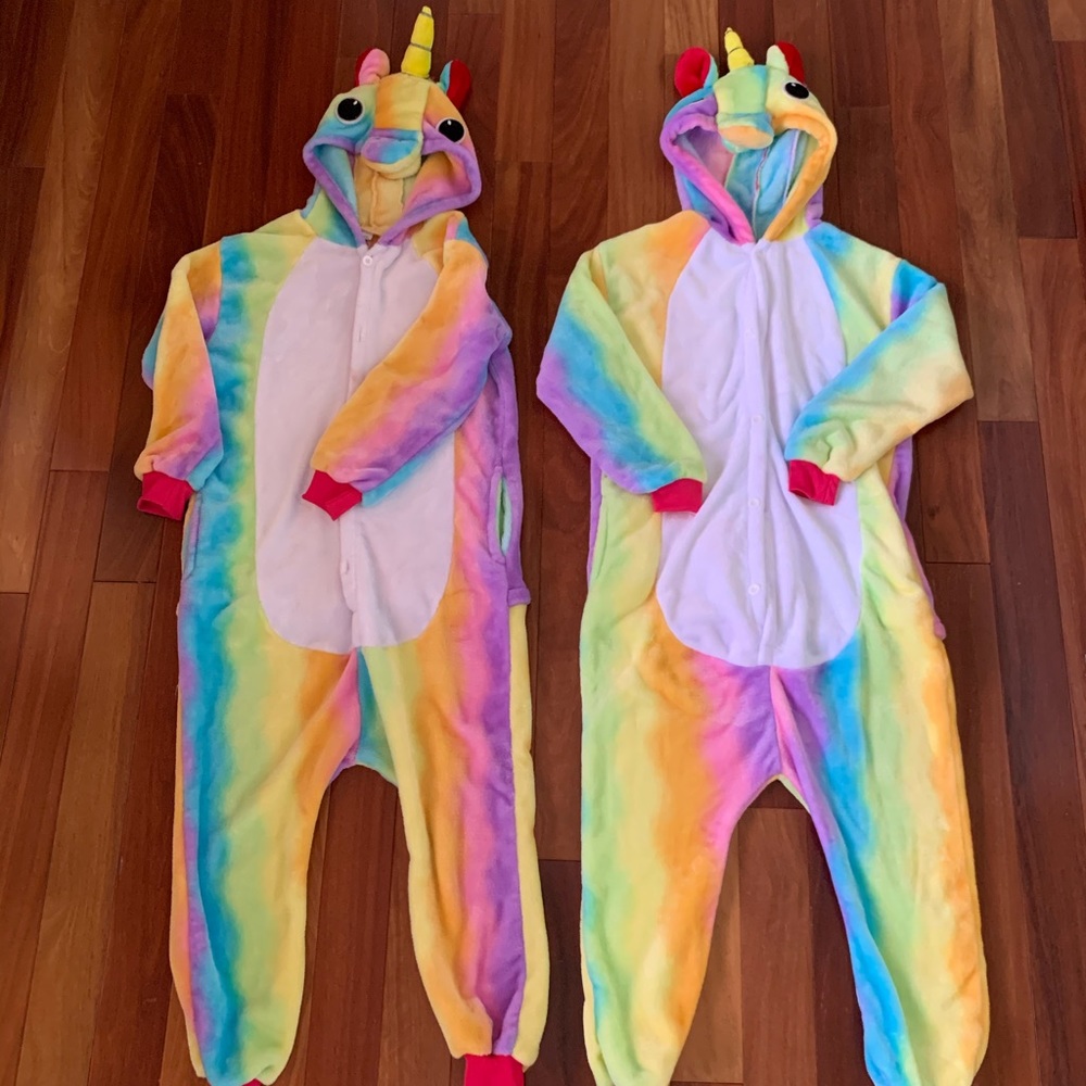 Unicorn onesie x 2